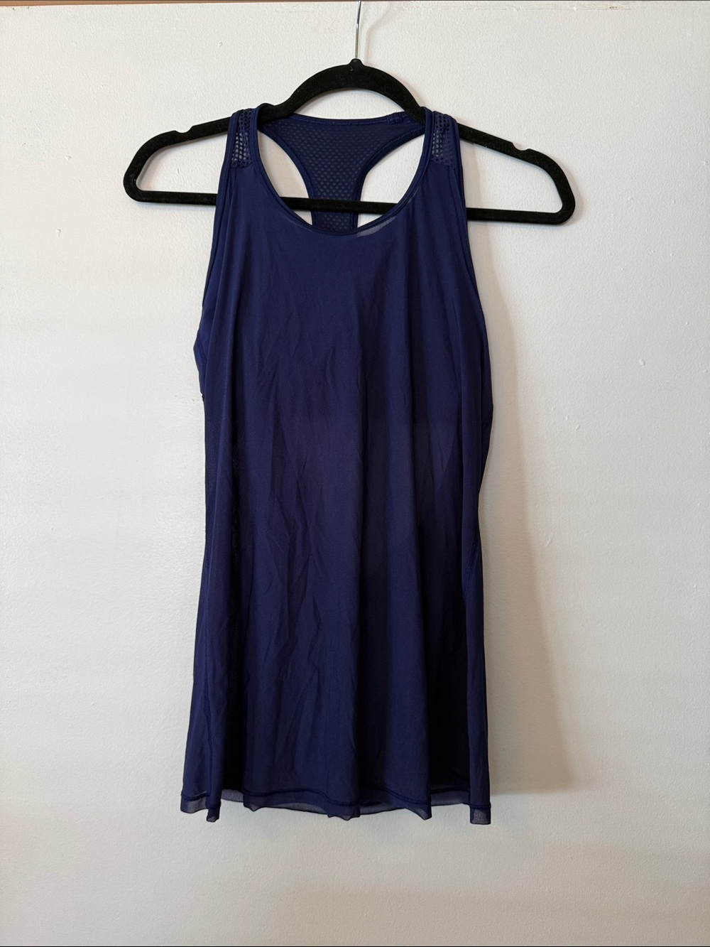 Lululemon Navy Blue Racerback Tank with Mesh Back